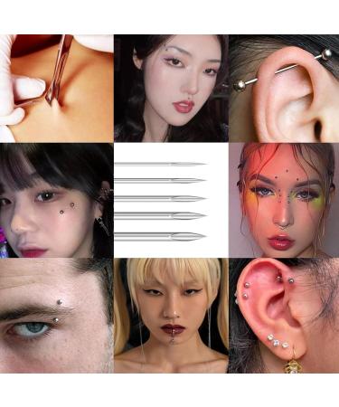 YILONG 14G Body Piercing Needles - 100 Pcs for Nose Ear Belly Button Nipple Tongue Lip & Eyebrow Piercing - International Shipping Available - Buy Online on GoSupps.com