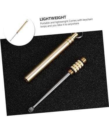 Titanium Alloy Ear Spoon Tool for Ear Cleaning - Golden Ear Picks for Earwax Removal and Ear Care - Buy Online on GoSupps.com