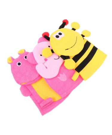 Healifty 3pcs Scrub Gloves Body Glove Body Towels for Shower Sand Off Mitt Bath Shower Gloves Exfoliating Shower Mittens Shower Loofah Kids Shower Mitts Gloves Reusable Bath Mitts Child