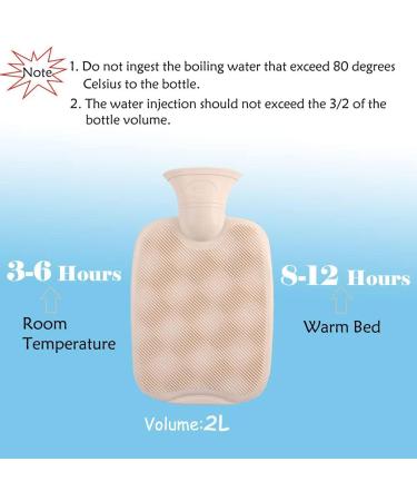 Buy Generic Hot Water Bottle Set - 2 Leak-Proof 2L Heat Bottles with Soft Cover | Pain Relief for Kids & Adults - Buy Online on GoSupps.com