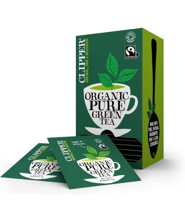 Clipper Organic Green Tea Bags - 150 Individually Wrapped Teabags | Bulk Buy for Home & Catering | Fair Trade Eco-Conscious Tea - Buy Online on GoSupps.com