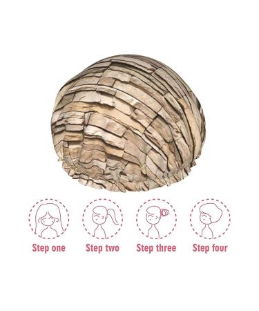 Rustic Rocks Brick Wall Printed Shower Cap - Waterproof, Fits All Head Sizes and Hair Textures - for Women - Buy Online on GoSupps.com