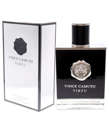 Vince Camuto Virtu Eau De Toilette Spray for Men 3.4 Fl Oz Cedar Fresh 3.4 Fl Oz (Pack of 1) - Buy Online on GoSupps.com