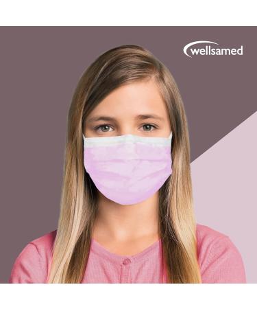 Buy Wellsamed Wellsamask 50-Piece Pink Face Mask - Small Size Comfortable Elastic Bands International Shipping Available - Buy Online on GoSupps.com
