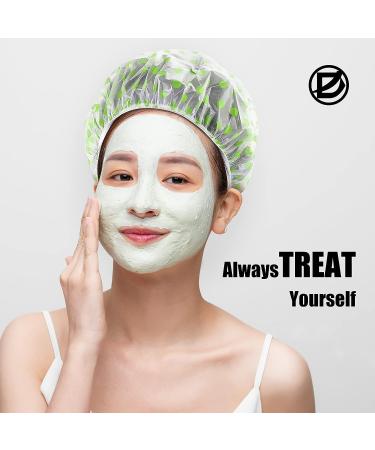 Reusable Waterproof Shower Caps for Women - 6 PC Set for Spa, Salon, and Bath - Elastic Band Hair Cap for Ladies and Kids - Buy Online on GoSupps.com