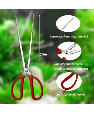 Evago Stainless Steel Reptile Feeding Tongs | 15 Straight Tweezers for Lizards Snakes & Aquatic Plants - Buy Online on GoSupps.com