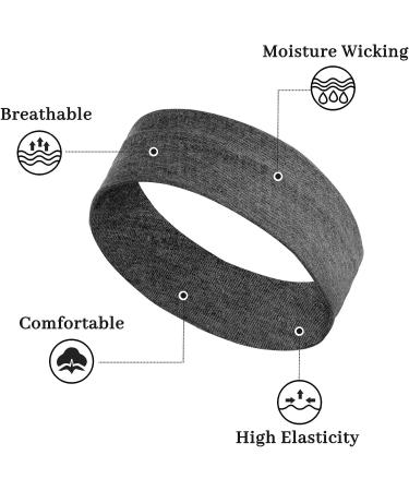 AWUMBUK 8 Pcs Yoga Headbands for Women - Non-Slip Running Headband - Workout Hair Accessories - Multi-Colored - Buy Online on GoSupps.com