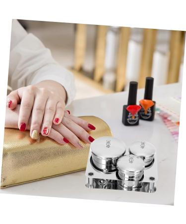 FOMIYES 3 Sets Salon Stainless Steel Nail Art Cup Nail Accessories Manicure Mixing Cup Nail Steel Bowl Mini Tools Manicure Bowl Mixing Cup Nail Liquid Cup Skin Care Pen - Buy Online on GoSupps.com
