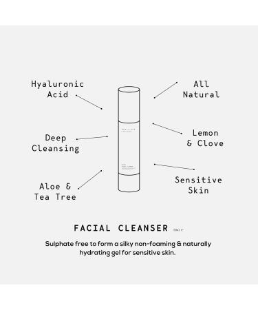Bodylines Hydrating Facial Cleanser with Salicylic Acid Hyaluronic Acid & Vit E Vegan SLS-Free Sensitive & Gentle Cleansing Gel Wash - Buy Online on GoSupps.com