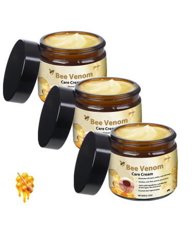 CongRong Set of 3 bee venom skin care creams professional bee poison cream to eliminate and repair impurities effectively firms the skin and reduces