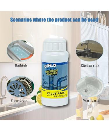Wild Tornado Drain Cleaner - Powerful Deodorizing Chemical Powder for Pipes & Toilets (3pcs) - International Shipping Available - Buy Online on GoSupps.com