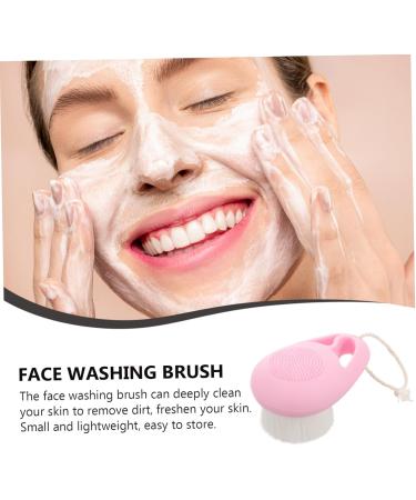 facial cleansing brush exfoliator facial brush facial scrubber exfoliator facial cleansing brush for women facial cleansing brush scrubber artificial fiber handle face - Buy Online on GoSupps.com