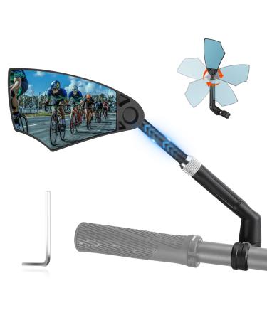 Bicycle mirror for e-bike-bike rear mirror foldable for handlebar 20-23mm retractable & 360 adjustable-glare protection mirror for ebikes MTB (left) left-1 - Buy Online on GoSupps.com