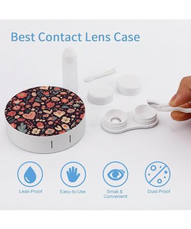 Portable Valentine s Day Contact Lens Case - Travel-Friendly Storage Box with Elements Pattern - Buy Online on GoSupps.com