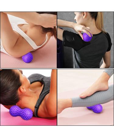 Massage Ball Set - 9cm Hedgehog Massage Ball & 15cm Foot Roller for Stress Relief & Muscle Relaxation - International Shipping - Buy Online on GoSupps.com