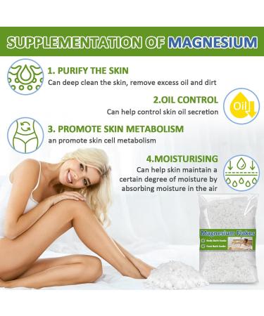 Buy 430g Magnesium Chloride Flakes - Premium Magnesium Bath Flakes & Soak for Foot & Body Relief | International Shipping Available - Buy Online on GoSupps.com