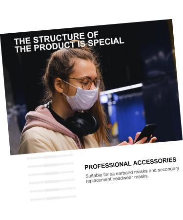 40 STK Masking Hooks Hanger - Adjustable Ear Hooks & Mask Band Buckles for Hearing Protection | Anti-Strangulation Extension - White - Buy Online on GoSupps.com