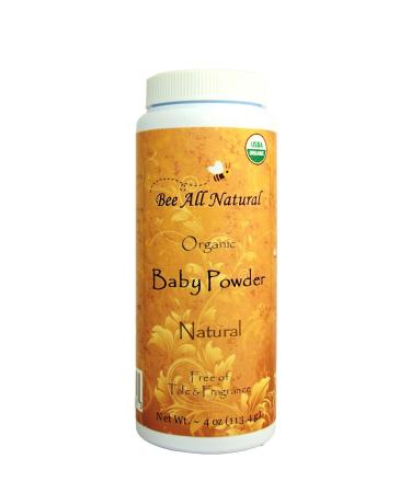 BEE All Natural Baby Powder Natural  4 OZ