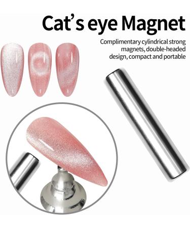 15ML Jelly Pink Magnetic Cat Eye Gel Nail Polish - Soak Off Holographic Manicure Salon DIY - Buy Online on GoSupps.com