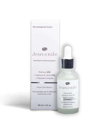 Jeuvenile Matrixyl Face Care Serum Anti-Aging Wrinkle Reduction Moisturizing Smoother Skin for All Skin Types 50ml
