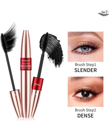 Mascara Lengthening Waterproof Long Lasting Silky Lash Eyelashes Extension Non-Smudged Sweatproof Non-Caking Eye Make Up Lasts All Day Long - Buy Online on GoSupps.com