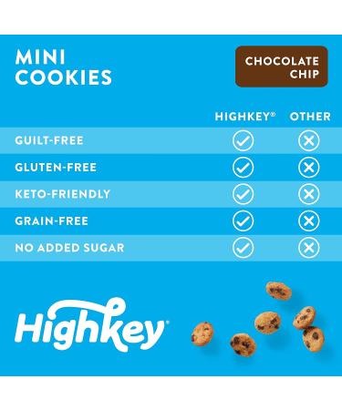 HighKey Keto Cookies Bundle - Chocolate Chip & Vanilla Wafers | Low Carb, Gluten Free, High Protein, Low Sugar, Diabetic Friendly Snacks - Buy Online on GoSupps.com