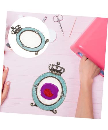  Beatifufu 1 Pc Nail Palette Manicure Cosmetic Mixing Tray Acrylic Makeup Mixing Showing Polish Mixing Nail Art Mixing Foundation Pigment Nail Alloy Frame - Buy Online on GoSupps.com