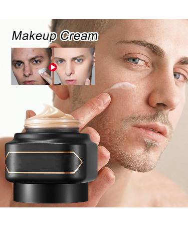  JPSDOWS Men's Makeup Cream Men's Concealer Cream 50g Long-Lasting Face Makeup | Long-lasting face cream concealer for lazy makeup gift for husband or - Buy Online on GoSupps.com
