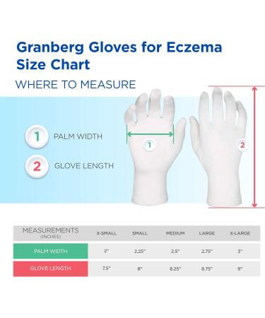 Bamboo Eczema Gloves - Adult Unisex (XS) - Soothing Relief for Sensitive Skin - Buy Online on GoSupps.com