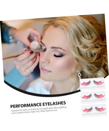 Didiseaon 12 Pairs Halloween False Eyelashes Cosplay Eyelashes Halloween Strip Lashes Fake Colored Eyelashes Eyelashes Dense Eyelashes Miss Decorate Imported Fiber Multicolor - Buy Online on GoSupps.com