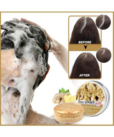Ginger Shampoo Bar 2 Pieces Ginger Shampoo Soap Ginger Soap for Hair Ginger Shampoo Bar Repair Damaged Hair and Promote Hair Growth - Buy Online on GoSupps.com