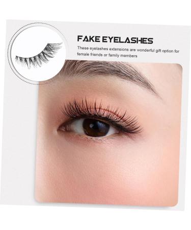 minkissy 5 Pairs False Lashes Fake Eyelashes Lash Strip Eye Lash Extension Bulk Eyelashes Bulk Lashes Eyelashes Natural Look False Eyelashes Transparent Stem Artificial Fiber Cosmetics - Buy Online on GoSupps.com