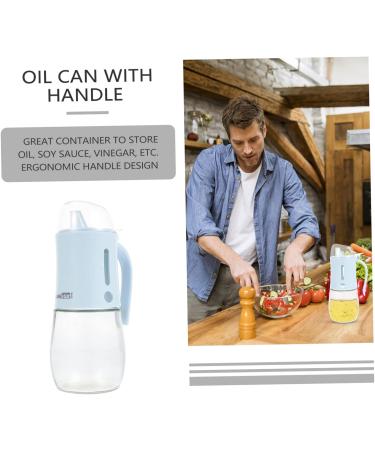 Zerodeko 1pc Oil Can Household Oil Dispenser Kitchen Sauce Holder Glass Oil Pot Seasoning Kettle Oil Container Kitchen Cruet Leakage-proof Oil Bottle Castor Plastic With Handle - Buy Online on GoSupps.com