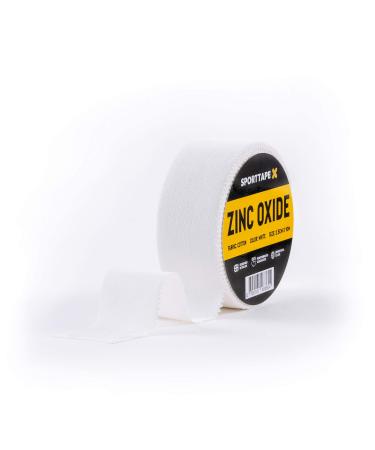 SPORTTAPE Zinc Oxide Tape - 2.5cm x 10m - Wrist & Finger Tape | Boxing Tape Wrist & Hand Wrap | Sports Strapping Tape Athletic Tape for Rugby Football Rowing Volleyball & Golf - Single Roll 2.5cm x 10m - 1 Roll - Buy Online on GoSupps.com