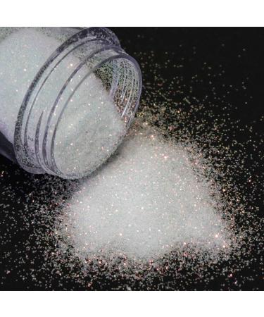 Ruluti 10/Box Mixed Nail Glitter Tips | White & Silver Shiny Glitter Powder for Nail Art Decoration - Buy Online on GoSupps.com