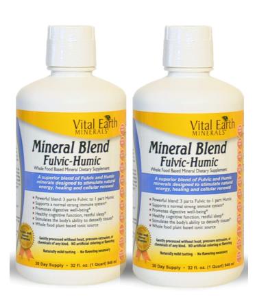Vital Earth Minerals Mineral Blend Fulvic-Humic - Vegan Liquid Ionic Trace Mineral Multimineral Supplement - Almost Tasteless - Whole Food Plant-Based Ionic Minerals by Vital Earth Minerals (2)
