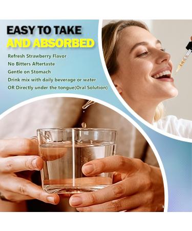 Marine Collagen Peptides Liquid Drops, Hydrolyzed Multi Type I & III Collagen w. Hyaluronic Acid Biotin Vitamin C for Joint, Skin, Hair & Nail, Liquid Marine Collagen High Absorption for Women Men - Buy Online on GoSupps.com