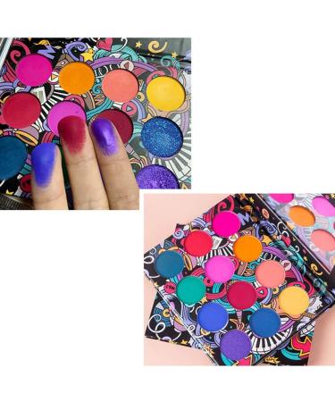 Vodisa Highly Pigmented Velvet Texture Eyeshadow Palette Matte and Shimmer Long Lasting Eye Shadow Palette Waterproof Blendable Eyeshadows Professional Beauty Eye Makeup Cosmetics Set (12 color) - Buy Online on GoSupps.com