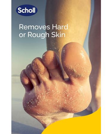 Scholl Hard Skin Foot File - Double Action for Removal & Smoothing | Soft Grip, Extendable Handle | Comfortable Use - Buy Online on GoSupps.com