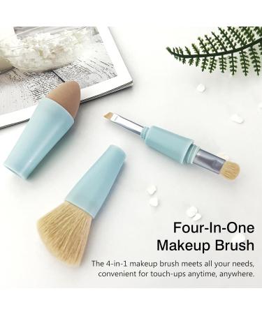 Multi-Tasker 4-in-1 Vegan Makeup Brush | Travel-Friendly Beauty Tool for On-the-Go Glam - Buy Online on GoSupps.com