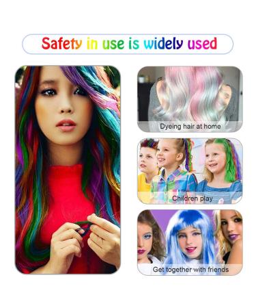 Leikance Disposable Mini Hair Chalk Combs - 10 Colors for Easy Hair Dyeing | Temporary Hair Crayons - Buy Online on GoSupps.com