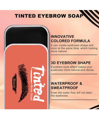 2PCS Erinde Tinted Eyebrow Soap Kit - Long Lasting & Waterproof Brow Styling Gel - Smudge-Proof Natural Makeup (Light Brown) - SET B - Buy Online on GoSupps.com