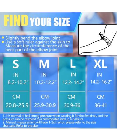 Professional Copper Elbow Bandage | Compression Support for Tendinitis & Arthritis | 2-Piece Elbow Brace for Men & Women - Buy Online on GoSupps.com