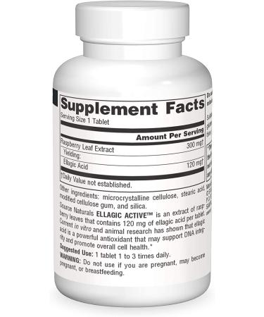Source Naturals Ellagic Active 300 mg - 60 Tablets | Antioxidant Support - Buy Online on GoSupps.com