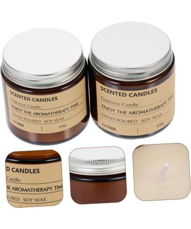 FRCOLOR 2pcs Christmas Scented Candles - Large Wedding Decor Soy Wax Home Accessories Perfect Holiday Scents - Buy Online on GoSupps.com