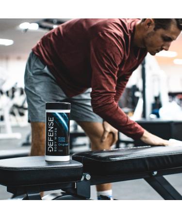 Defense Soap Body Wipes with Tea Tree & Eucalyptus Oil | Post Workout & Shower Wipes for Men and Women - 40 Count (Pack of 2) - Buy Online on GoSupps.com