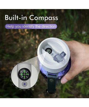 SurviMate 0.01m Ultra-Filtration Filtered Water Bottle - 4-Stage Filtration - 22 oz Purple - Buy Online on GoSupps.com