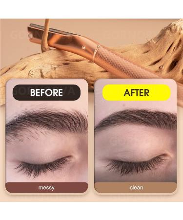 GORNORVA Eyebrow Razor for Women - 20PCS Blades, Stainless Steel, Facial Hair Removal - Buy Online on GoSupps.com
