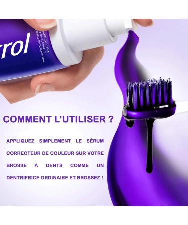 Kontrol Toothpaste Violet Bleaching Colour Correcting Serum 30 ml | Bright Smile Solution | International Shipping Available - Buy Online on GoSupps.com