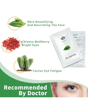 Okra Eye Care Patch - Effective Relief for Itchy Dry Eyes | Hypoallergenic & Soothing | Pack of 14 Individually Wrapped Patches - Buy Online on GoSupps.com